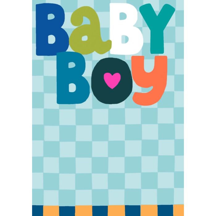 Papersalad Baby Boy Blue Checkered